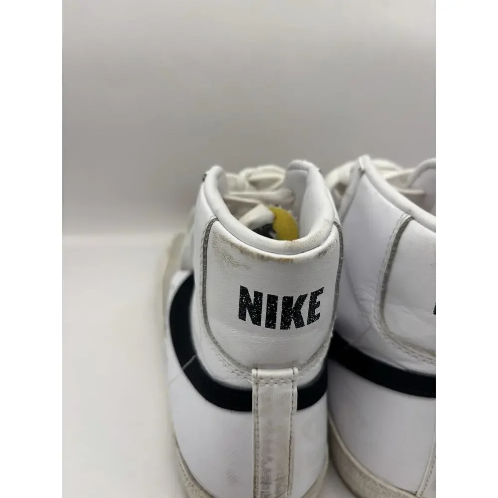 Nike Blazer Mid ‘77 Vintage White And Black Sneakers Men Size 8.5